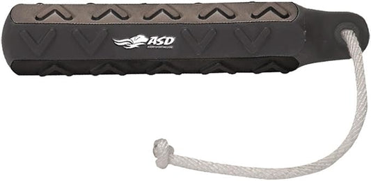 Avery ASD 2" HexaBumper Hunting Sporting Gun Dog Game Retriever Dummy | Water & Upland Mark Training Retrieval Tool | Hexagonal, Floating Design, Easy-Grip Texture, Throw Rope, Black (02702)