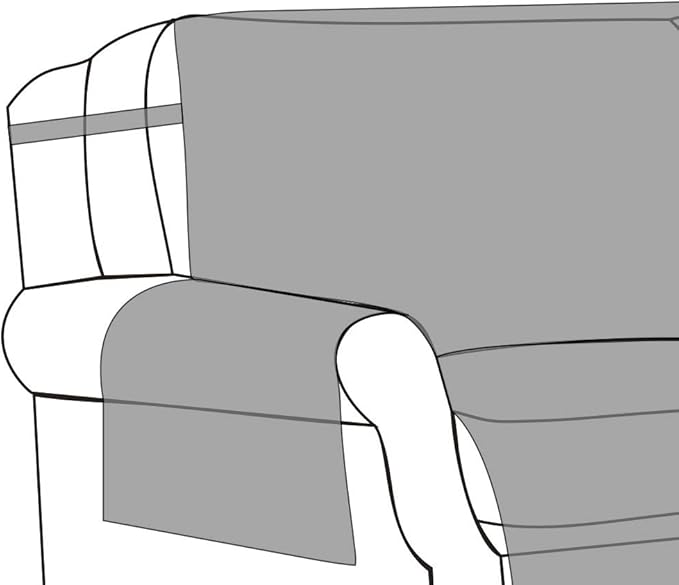 Greenland Home Willow Reversible Slipcover - Furniture Protector - Arm Chair - Holiday