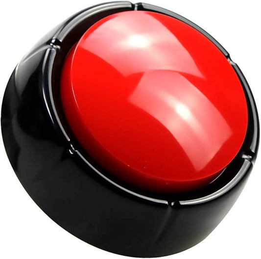 Record Talking Button Pet Button Easy Button Sound Button Recordable Button, 30 Seconds Dog Training BuzzerTalking Button Office Desk Gag Gift