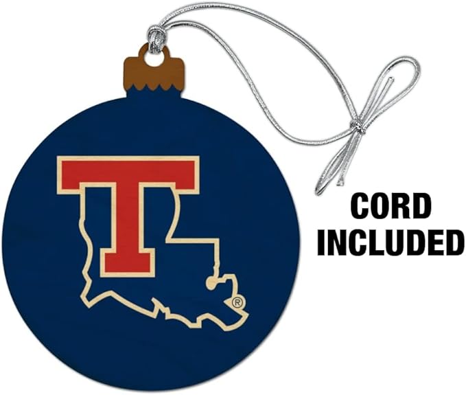 GRAPHICS & MORE Louisiana Tech University Bulldogs Logo Wood Christmas Tree Holiday Ornament