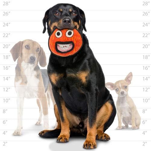 TUFFY® - World's Tuffest Soft Dog Toy - Alien - Multiple Layers. Made Durable, Strong & Tough. Interactive Play (Tug, Toss & Fetch). Machine Washable & Floats. (Ball Red, Large 2 Pack)