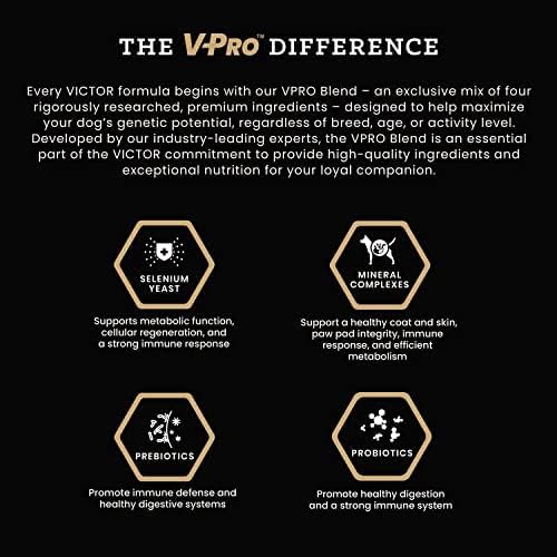 VICTOR Super Premium Dog Food – Purpose – Senior Healthy Weight Management – Dry Dog Food for Adult Dogs – Gluten Free with Glucosamine and Chondroitin, for Hip and Joint Health, 40lbs
