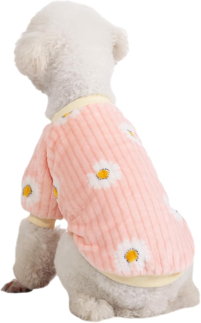Dog Sweater, 3 Pack Dog Sweaters for Small Dogs, Dog Clothes for Small Dogs Girl Boy, Ultra Soft and Warm Puppy Sweater Dog Coat for Winter Christmas (Dy Pink+Dy Purple+Dy Yellow, XX-Large)
