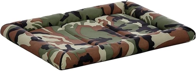 MidWest Homes for Pets XL QuietTime MAXX Ultra-Rugged Dog Bed, Water & Odor Resistant, Bolstered Edge, Non-Slip Bottom, Fits 48-inch Crates, Camo
