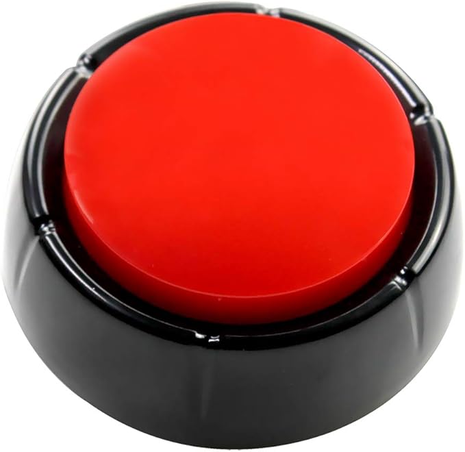 Recording Buttons Recordable Button 30 Second Voice Record Button Dog Buttons Talk for Pet Training Games Study Recording Important Things List.