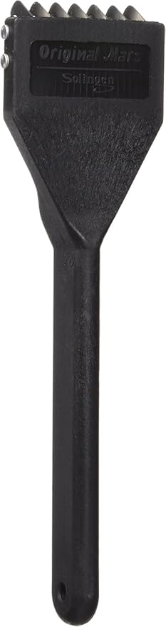 Mars Coat King Dematting Undercoat Grooming Rake Stripper Tool for Dogs and Cats, Stainless Steel with Plastic Handle, Made in Germany, 7-Blade Coarse