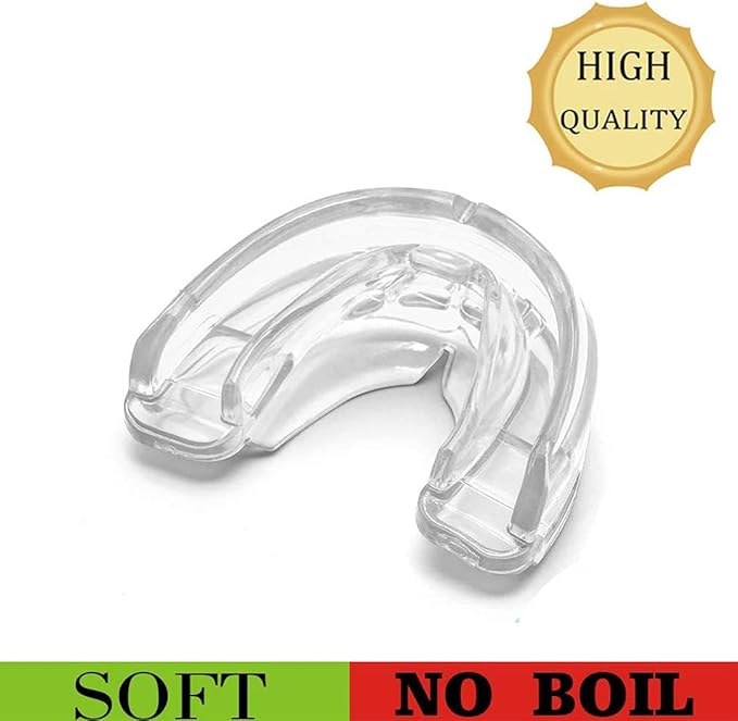 Youth Mouth Guard Football Sport Mouthguard, Premium Quality No Boiling Required，Suitable for Basketball, Wrestling, Taekwondo, Jujitsu and Karate