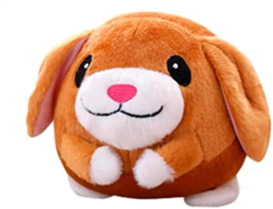Interactive Dog Toys, 2025 New Active Moving Pet Plush Toy, Rechargeable Squeaky Dog Ball Toy with Talking Sound, Washable Cartoon Pig Plush Toy for Dogs Puppies (Dog)