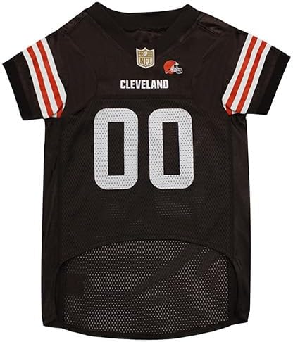 Pets First NFL Cleveland Browns Dog Jersey, Size Medium, Football Shirt Costume for Pet, Dog Sports T-Shirt, NFL Team Clothing for Cats, Licensed Pet Apparel Available in 7 Sizes and 32 Teams