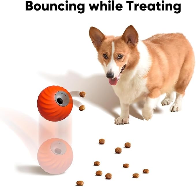 Zoomie 2.0 Buddy, Interactive Dog Toys, Treat Dispensing Dog Puzzle Toy for Small, Medium, Large – Dogs, Enrichment Toys Fun Toys to Keep Them Busy Indoors or Outdoors (Orange)