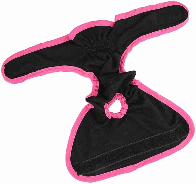 Yinhing Dog Female Physiological Pants Premium Polyester Underwear Pet Sanitary Diaper Elastic Band Hook Hoop Closure Small Medium Large Dogs (L)