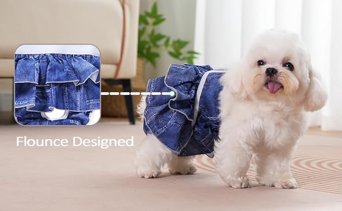 Female Dogs Physiological Pants, Highly Absorbent Diaper for Female Dog in Heat, Incontinence, Excitable （ XL Size，Waist Circumference Between 23.5-32 inches）