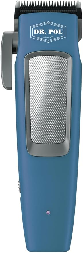 Andis Dr. Pol Easy Clip Cordless II Clipper Kit, Lightweight, Powerful Lithium-Ion, Universal Grooming on Light to Medium Coats with Adjustable Titanium-Coated Blade, Blue, 561125