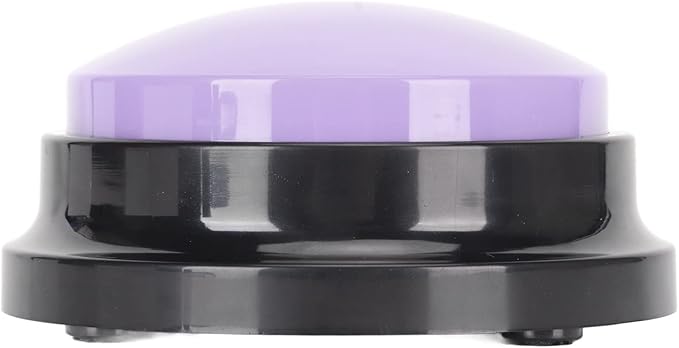 Dog Buttons for Communication,Voice Recording Button,Dog Communication Buttons Educational Recordable Dog Talking Button for Cat,Puppy,Pet Trainin 30 Second Voice Recording (Purple)