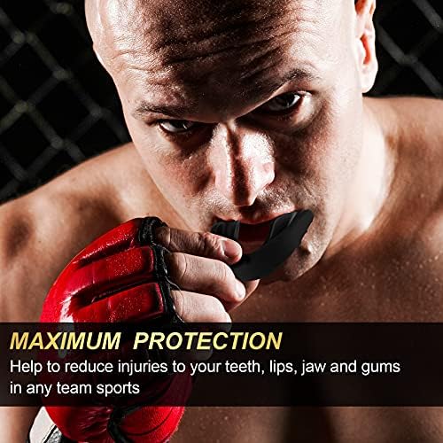 BBTO 6 Pcs Youth Kids Mouth Guard for Sports, Boys Girls Mouth Guard with Case, Mouthguard for Wrestling Boxing Basketball Hockey Football