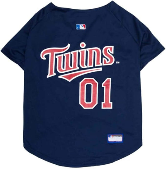 Official MLB Minnesota Twins Pet Jersey for Dogs & Cats, Size X-Large - Stylish Baseball Jersey for Your Furry Fan- Show Off Team Spirit with The Perfect Fan Apparel Gear for Pet, Dog & Cat