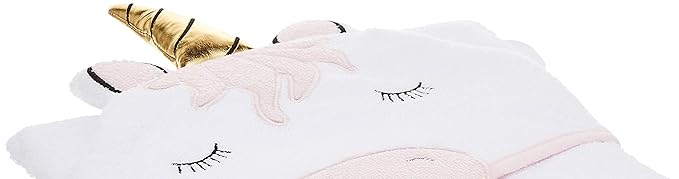 Hudson Baby Unisex Baby Cotton Animal Face Hooded Towel, Modern Unicorn, One Size