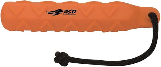 Avery ASD 3" HexaBumper Hunting Sporting Gun Dog Game Retriever Dummy | Water & Upland Mark Training Retrieval Tool | Hexagonal, Floating Design, Easy-Grip Texture, Throw Rope, Orange (02733)