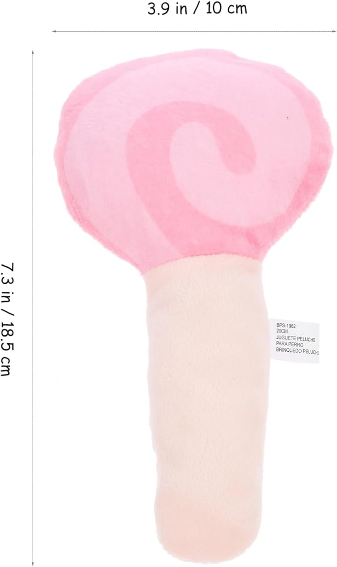 BESPORTBLE Dog Chewing Toy Funny Lollipop Shaped Squeaky for Pets Molar Training Chew Toy for Puppies to Boredom and Furniture Damage
