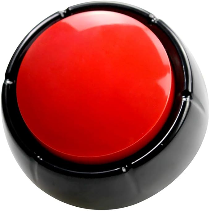 Record Talking Button Pet Button Easy Button Sound Button Recordable Button, 30 Seconds Dog Training BuzzerTalking Button Office Desk Gag Gift