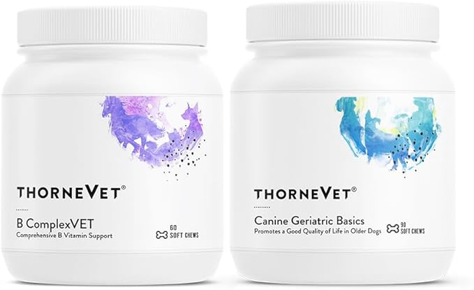 ThorneVet B ComplexVet and Canine Geriatric Basics Soft Chews Bundle
