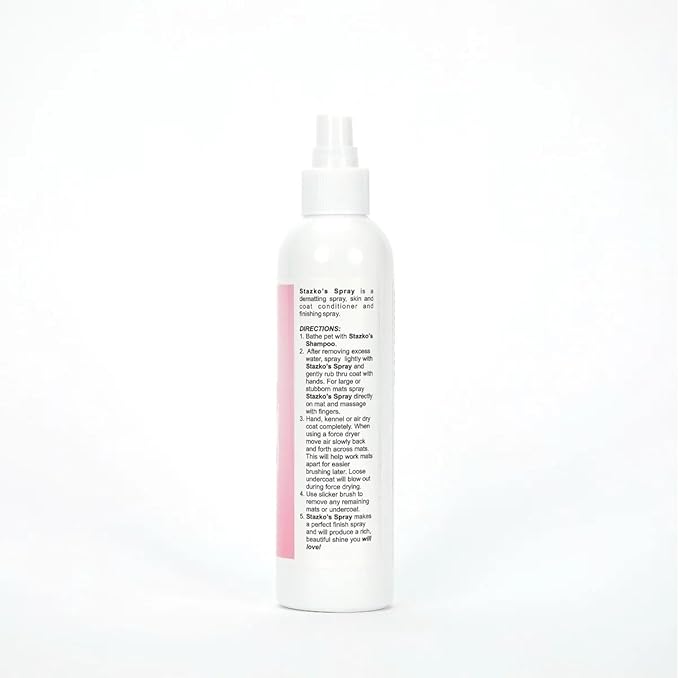 MPP Dog and Cat Conditioning Spray Gentle Anti Static Dematting for All Fur Types (32 oz), clear