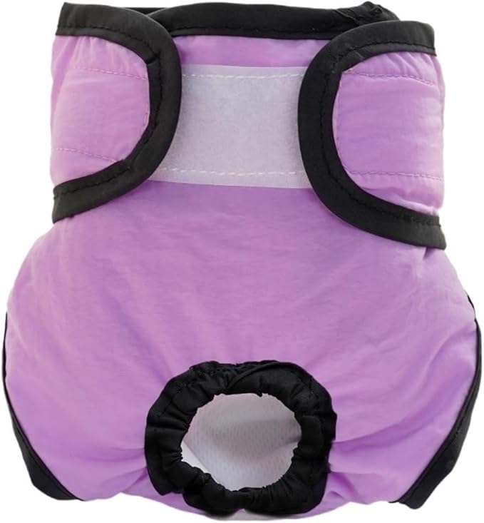 Pet Female Dog Aunt Napkin Sanitary Napkin Safety Pants Anti-mating Anti-Harassment Physiological Pants Dog Clothes(Purple,XL)