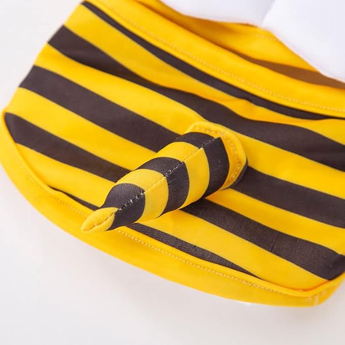 Funny Doggie Swimwear Bikini Summer Dog Clothes Beach Swimsuit Puppy Bathing Suit Puppy Vest Cooling Pet Shirt for Small Dogs, Cat Apparel (Small, Yellow Bee)