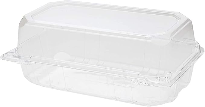 Karat Clamshell Take Out Food Containers [9"x5" - 250 ct] Durable, Stackable, Crack-Resistant To Go Boxes | Clear