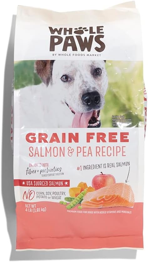 Whole Paws, Dog Grain Free Salmon & Peas Recipe, 64 Ounce Food Toppers