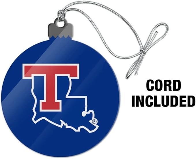 GRAPHICS & MORE Louisiana Tech University Bulldogs Logo Acrylic Christmas Tree Holiday Ornament