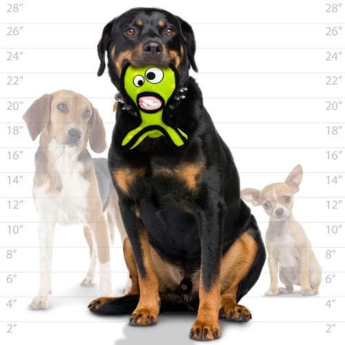 TUFFY® - World's Tuffest Soft Dog Toy - Alien - Multiple Layers. Made Durable, Strong & Tough. Interactive Play (Tug, Toss & Fetch). Machine Washable & Floats. (G3 Green, Large 2 Pack)