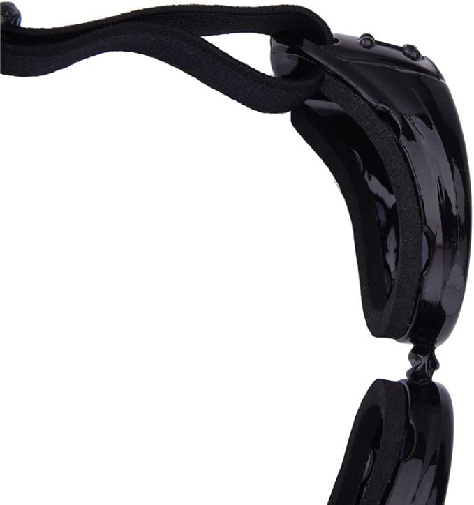 Outdoor Dog Sunglasses Anti-UV Eye Protection Goggles Waterproof Windproof Anti-Fog for Small Pet Puppy Cat (Black)