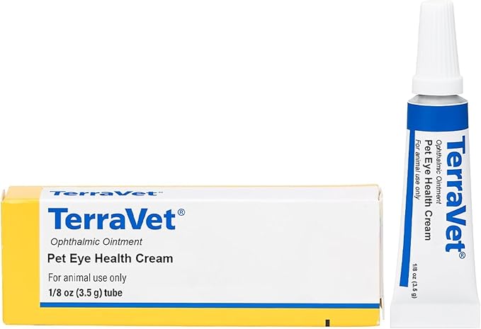 Pet Eye Care Cream for Cats, Dogs, Horses & Birds - Soothes Red/Watery Eyes, Lubricates & Cleans Discharge - Grooming Cream for Daily Cleaning – 1/8 oz (3.5 g)