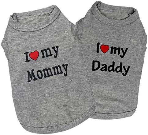 2 Pack Puppy Shirt for Small Dog Boy-Dog Clothes Pet Fashion Casual Breathable Comfortable Apparel Outfits for Dog Cat