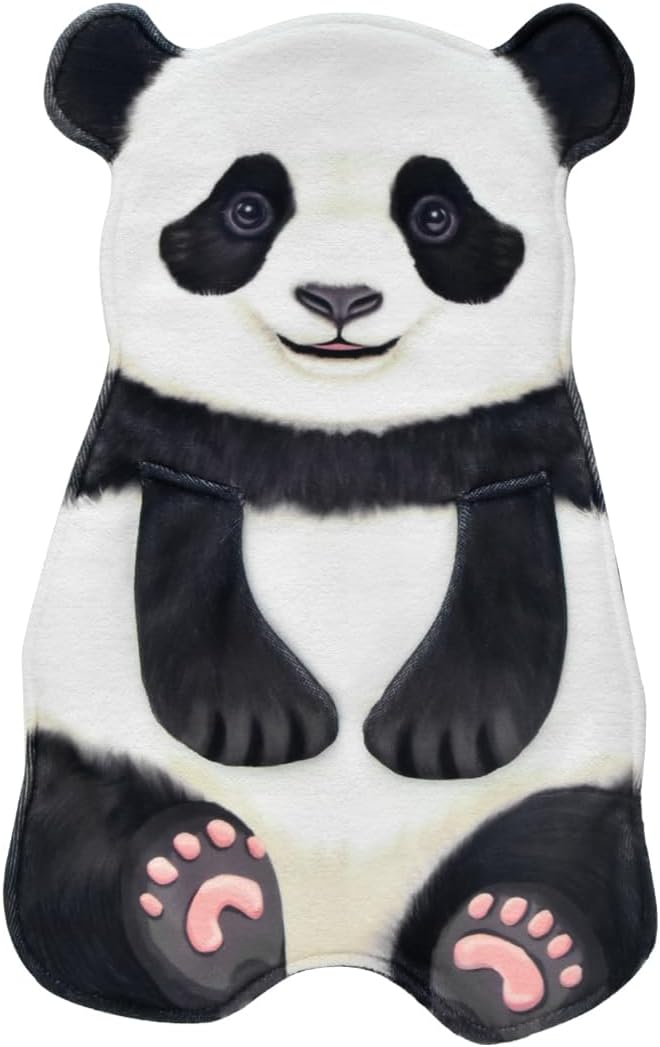 Panda Funny Hand Towels for Bathroom Kitchen Decor Animal Towel Decorative Hanging Washcloths Face Towels Super Absorbent Soft Housewarming Funny Gifts Dog Lovers for Women (Panda)