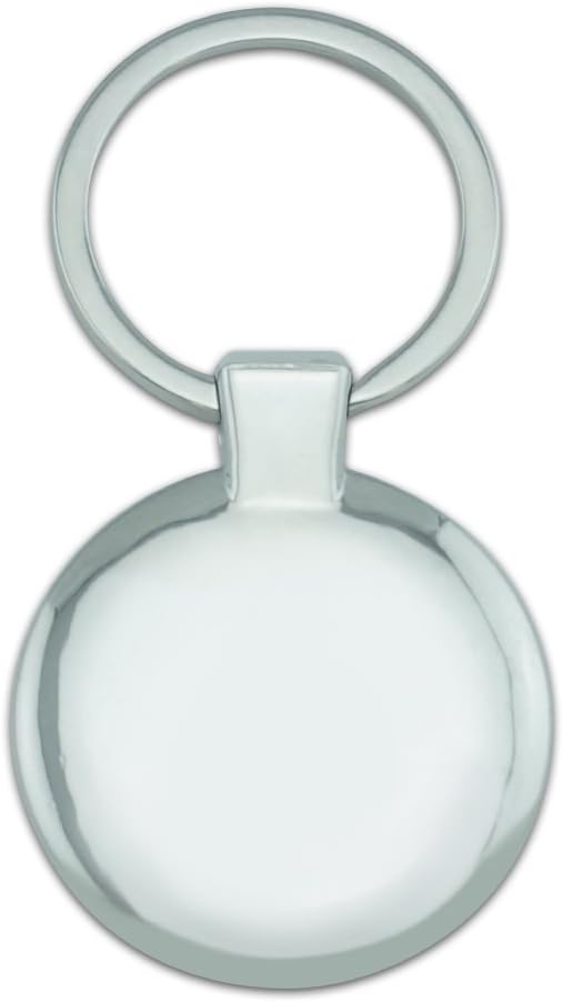 Louisiana Tech University Bulldogs Logo Keychain Classy Round Chrome Plated Metal