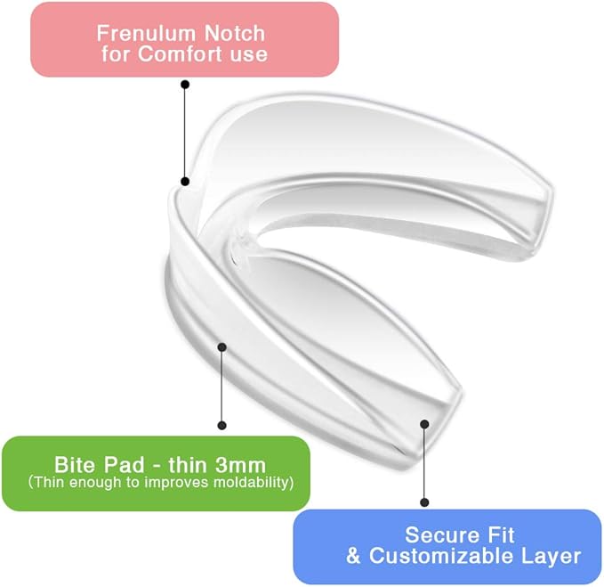 Coolrunner Mouth Guard Sports, 10 Pack Athletic Mouth Guards, Professional Moldable Youth Mouthguard for Maximum Protection, Customizable for Comfort(12 Years or Older)
