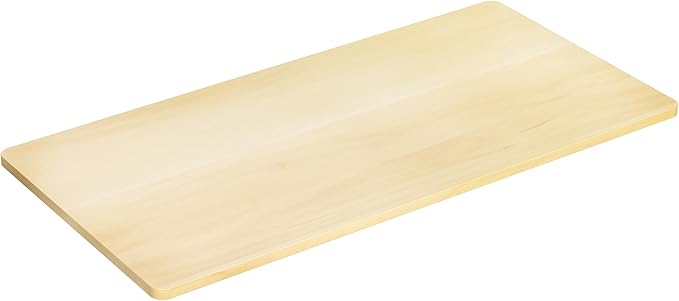 VIVO Universal 55 x 28 inch Solid One-Piece Table Top for Standard and Sit to Stand Height Adjustable Home and Office Desk Frames, Light Wood, DESK-TOP55-28C