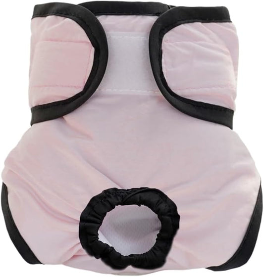 Pet Female Dog Aunt Napkin Sanitary Napkin Safety Pants Anti-mating Anti-Harassment Physiological Pants Dog Clothes(Pink,S)