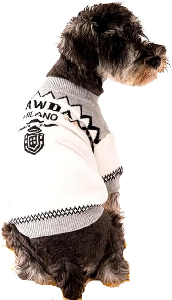 Luxury Dog Sweater – Soft Knit Designer Pet Outfit for Small Dogs & Puppies, XS–L, Stylish Warm Clothing for Yorkies, Chihuahuas, Dachshunds, Maltese, French Bulldog