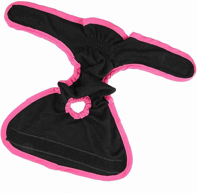 SUNGOOYUE Reusable Dog Diapers Female, Polyester Elastic Dog Physiological Pants with Adjustable Fit for Heat Cycle 11.8-29.5in for Small Medium Large Dogs (S)