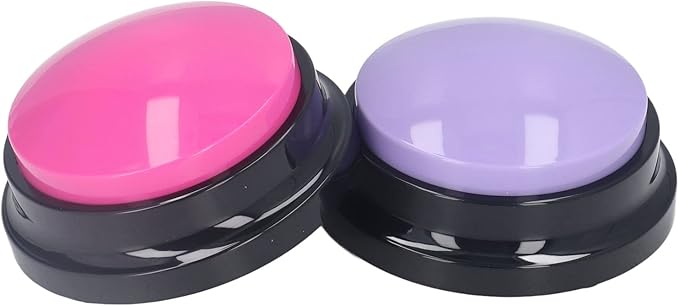 Bewinner 3 Color Voice Recording, Dog Buttons for Communication Pet Training Buzzer, 30s Recording Dog Talk Buttons for Training Recording