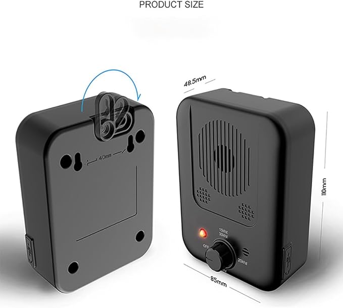 Ultrasonic Dog Bark Deterrent Devices-Anti Barking Device with Auto Sound Sensor, 3 Adjustable Sensitivity&IPX4 Waterproof,USB Rechargeable for Small/Medium/Large Dogs (15-30kHz)