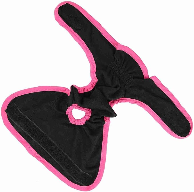 Dog Physiological Pants – Premium Polyester Underwear for Female Dogs | Adjustable & Comfortable Sanitary Diaper | Pink M, Suitable for (S)