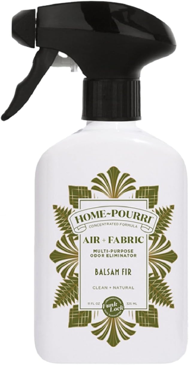Home-Pourri Holiday Air + Fabric Multi-Purpose Odor Eliminator, Balsam Fir, 11 Fl Oz - Cedar wood, Apple and Juniper Berry