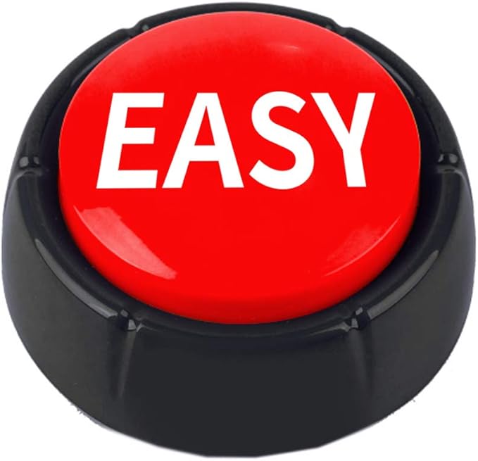 Talking Button,Button-Complete Red/Black (Easy)