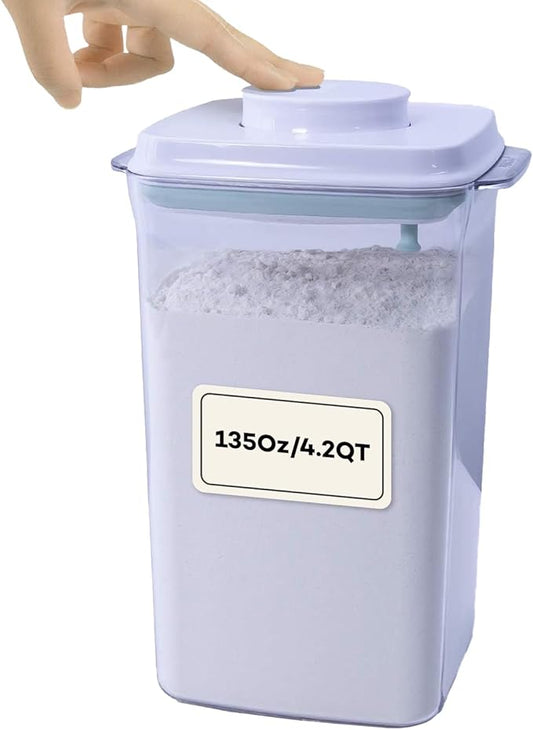 Bop Top Airtight Food Storage Containers with Lid 135 oz | Kitchen Canister Sets | Air Tight Pantry Container | Pop Top Dry Food Storage Containers for Snacks, Sugar, Flour, Baking, Cereal, Pasta