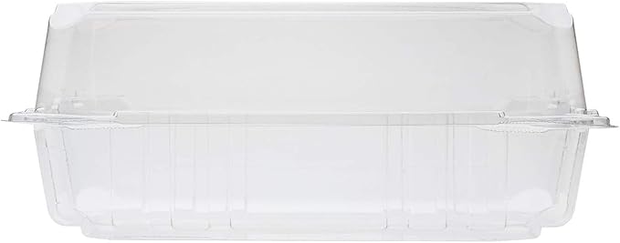 Karat Clamshell Take Out Food Containers [9"x5" - 250 ct] Durable, Stackable, Crack-Resistant To Go Boxes | Clear