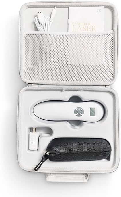 Portable Cold Laser Therapy Device, 808nm & 650nm, Multi-Speed Pulse Function, Pain Relief for Humans & Dogs